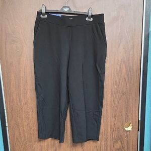 S.C. & CO. Size L Black Pull On Wide Leg Gaucho Pant